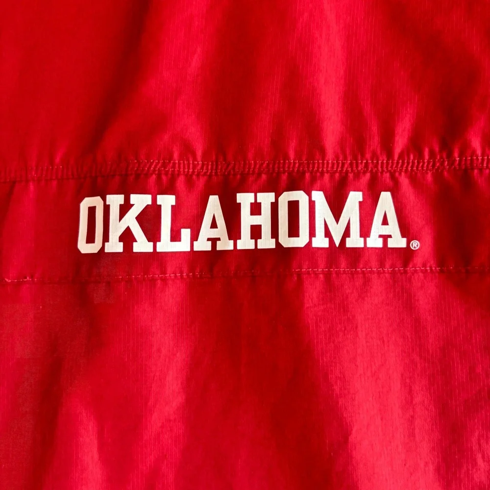 Nike Mens Polyester Pullover Quarter Zip Storm-Fit Oklahoma Sooners 2XL Red